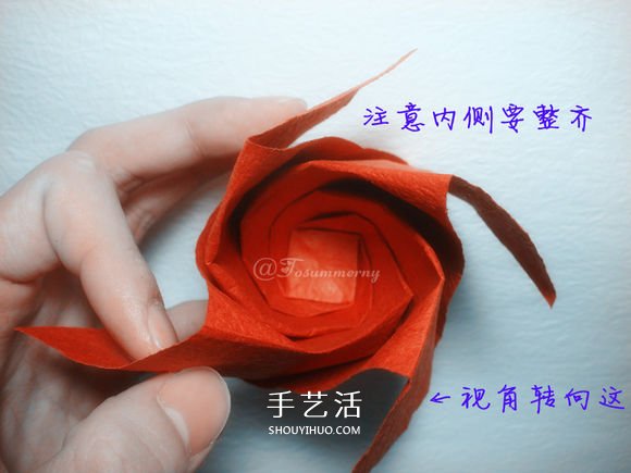 详细欧美玫瑰的折法图解 PT玫瑰怎么折步骤图