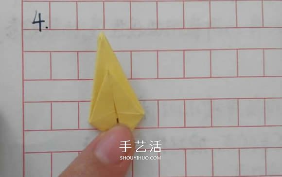 五瓣佐藤玫瑰折法图解 怎么折佐藤玫瑰花步骤