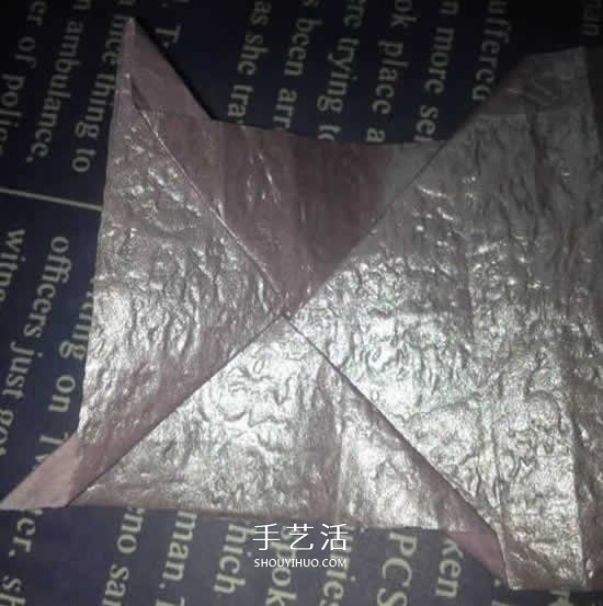 齿轮玫瑰的折纸方法 长条纸折纸玫瑰花图解