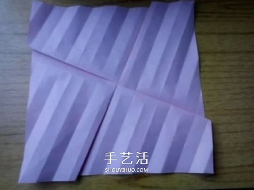 AP玫瑰折纸方法图解 漂亮花型玫瑰怎么折图解