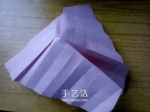 AP玫瑰折纸方法图解 漂亮花型玫瑰怎么折图解