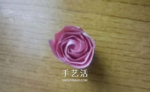 AP玫瑰折纸方法图解 漂亮花型玫瑰怎么折图解