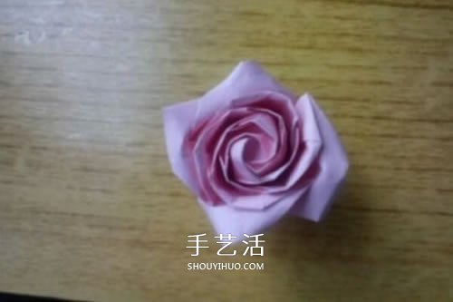 AP玫瑰折纸方法图解 漂亮花型玫瑰怎么折图解