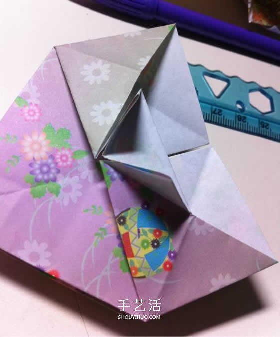 微型月季花的折纸教程 漂亮钻石玫瑰怎么折图解