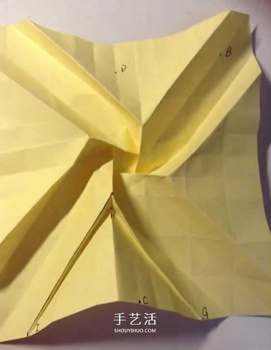 原创微微玫瑰的折法 详细折纸玫瑰花过程步骤