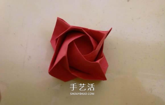 LS玫瑰花的折法图解 手工怎么折LS玫瑰步骤