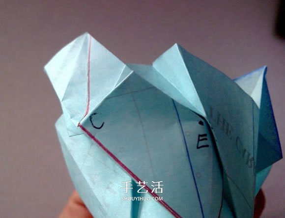 五瓣玫瑰花的折法图解 比川崎玫瑰更好看！