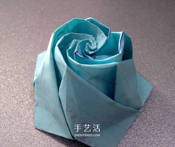 五瓣玫瑰花的折法图解 比川崎玫瑰更好看！