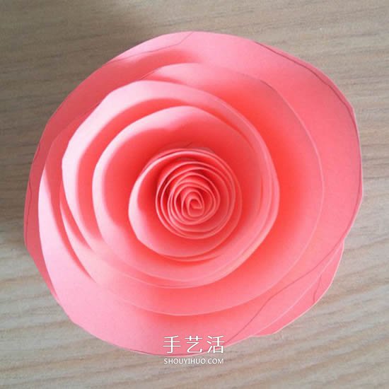 简单又漂亮纸玫瑰花的做法图解