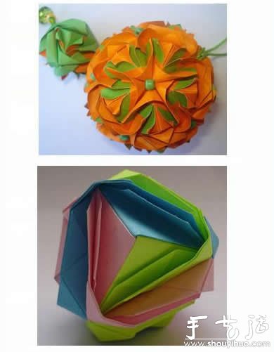 繁复的漂亮花球纸艺DIY教程