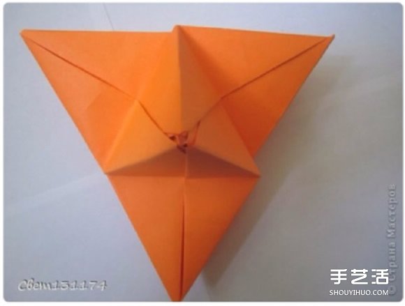 手工立体花球折纸图解 俄罗斯花球的折法步骤