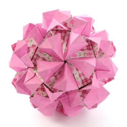 纸花球的做法图解步骤 纸花球折法图解教程