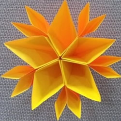 立体纸花的折法图解 立体手工纸花制作方法