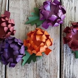 如何折纸立体菊花 手工制作菊花的折法图解