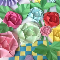 简单蔷薇花的折法图解 怎么折纸蔷薇花的方法
