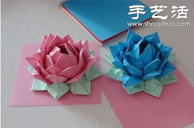 纸莲花的折法 如何折纸莲花的方法