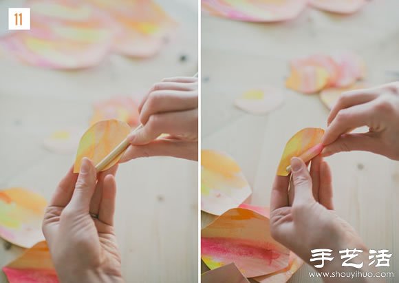 超大纸花的做法 自制纸花步骤教程