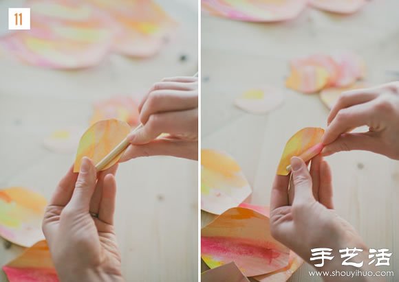 超大纸花的做法 自制纸花步骤教程