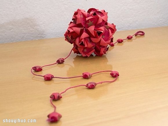 美轮美奂的手工折纸花球作品欣赏(二)