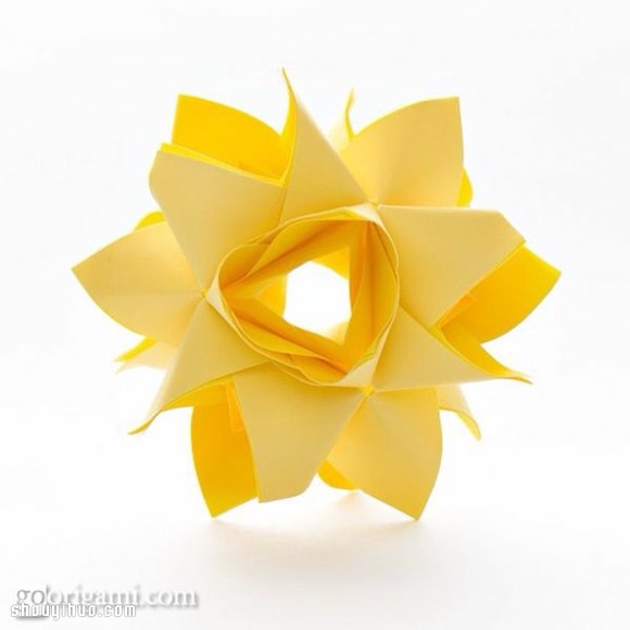 美轮美奂的手工折纸花球作品欣赏(五)