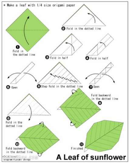 手工折纸太阳花的折法 太阳花折法图解教程