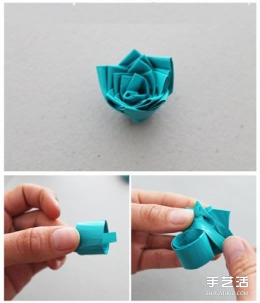 牡丹花的折法图解 折纸牡丹花指环制作教程