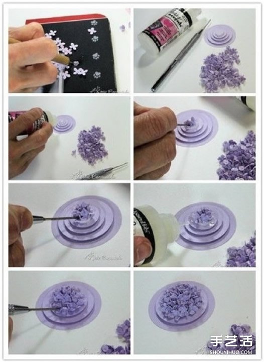 立体花朵制作图解 卡纸制作立体花朵的方法