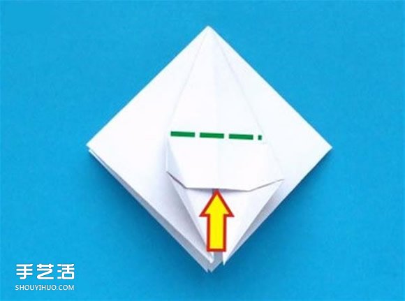 蟹爪兰的折纸方法图解 折纸圣诞仙人掌教程