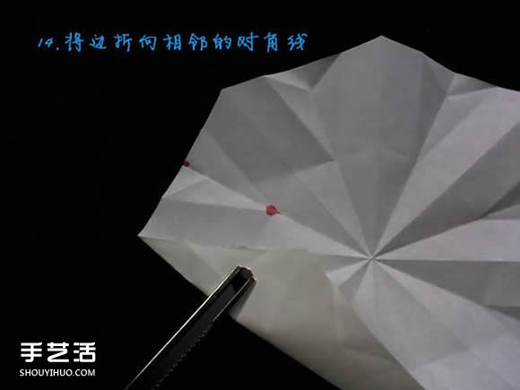 三种八瓣花折纸方法图解 八瓣花的折法步骤图