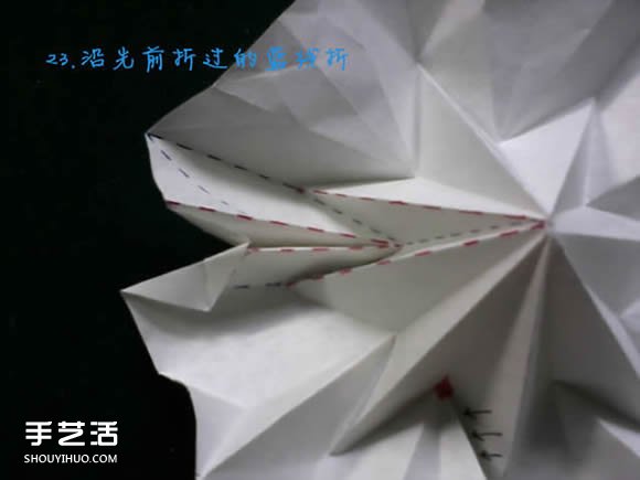 三种八瓣花折纸方法图解 八瓣花的折法步骤图