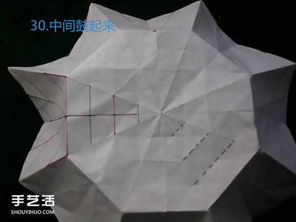 三种八瓣花折纸方法图解 八瓣花的折法步骤图