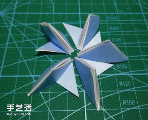杨桃花怎么折图解教程 手工杨桃花折纸方法