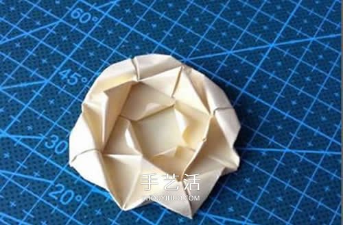 简单蔷薇花的折法图解 怎么折纸蔷薇花的方法