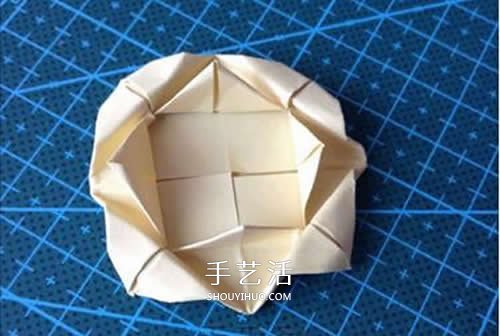 简单蔷薇花的折法图解 怎么折纸蔷薇花的方法
