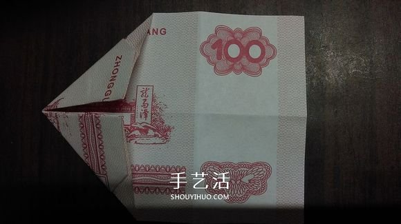 五瓣莲的折纸方法图解 纸币折五瓣莲的步骤