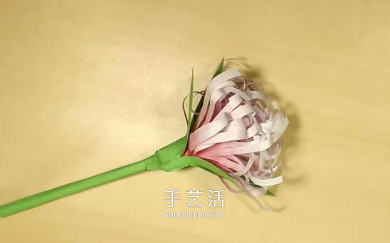 重阳节手工制作 彩纸做立体菊花的方法图解