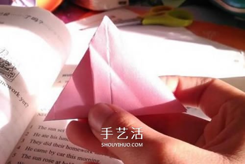牵牛花的折纸步骤图解 怎么折喇叭花的教程