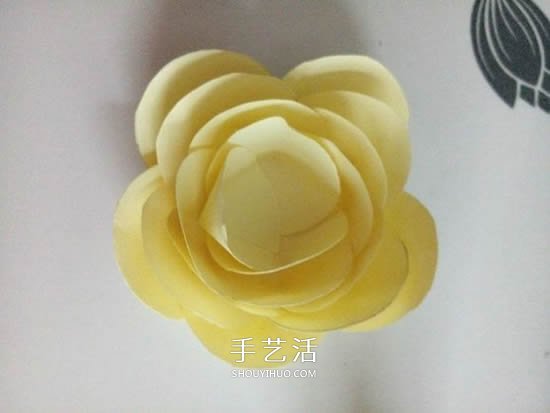 简单纸花怎么做图解 组合式花朵的制作方法