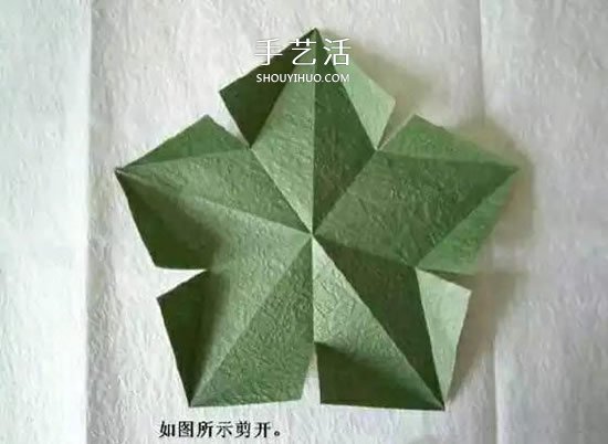 折纸花朵不可少！简单花萼的折纸方法图解