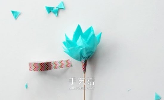 简单的绢纸花手工制作图解教程