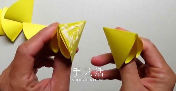 简单星花球的折纸制作方法图解教程