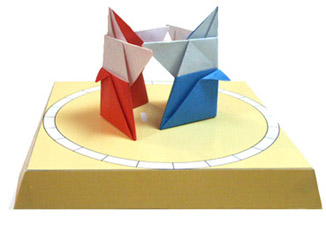 相扑小人的折纸方法
