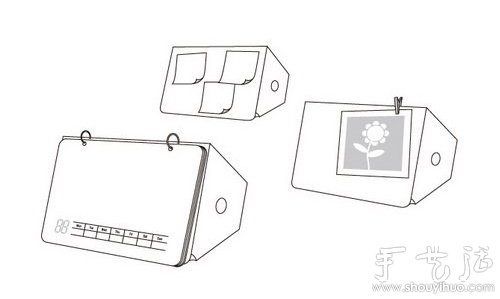 DIY纸质桌面文具