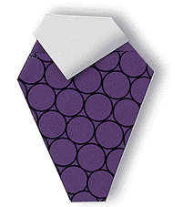 紫色葡萄串的折纸方法