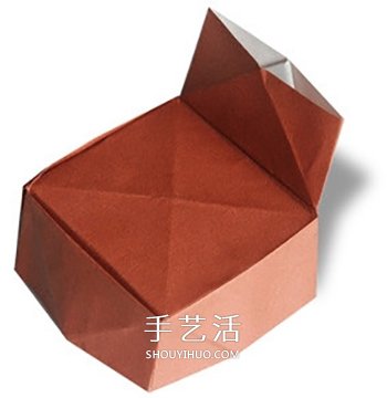 简单沙发的折法图解 幼儿折纸单人沙发的方法