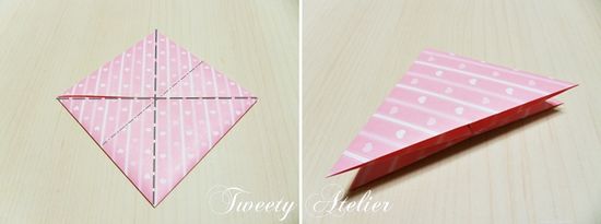 三角形书签折纸方法 折三角形书签图解教程