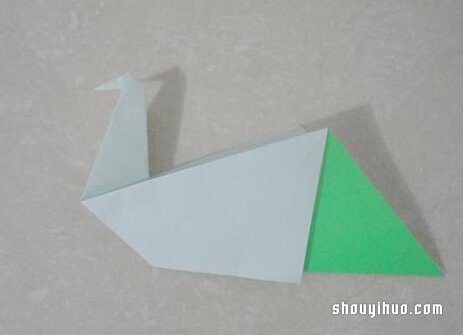 折纸水鸟的方法图解 手工水鸟的折法教程