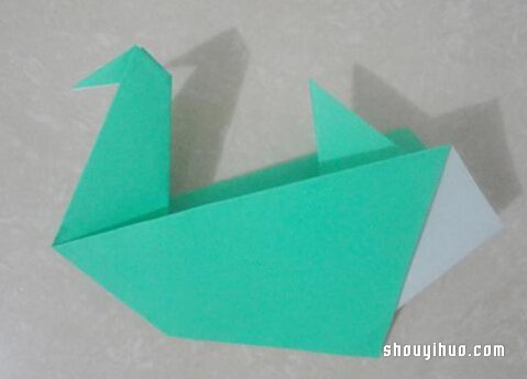 折纸水鸟的方法图解 手工水鸟的折法教程