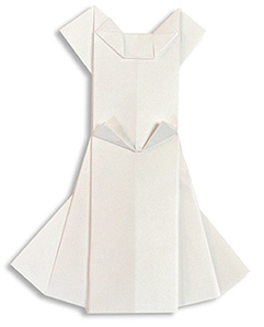 婚纱手工折纸方法