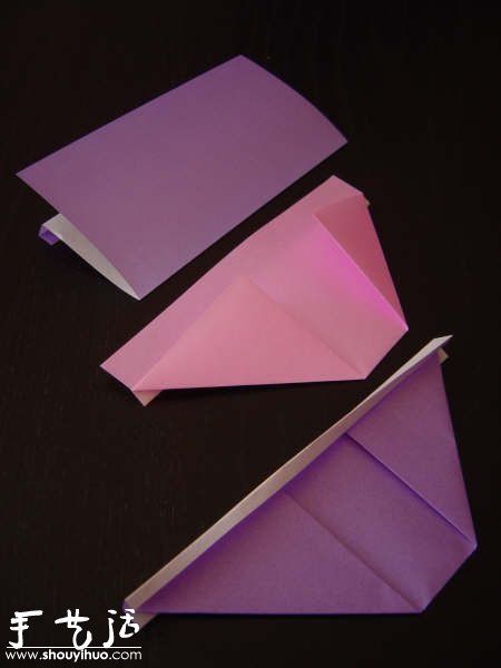另一款日式餐巾纸折纸方法